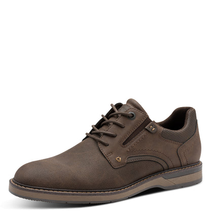 s.Oliver 5-13203-44-302 Dark Brown Lace & Elastic Side Shoes