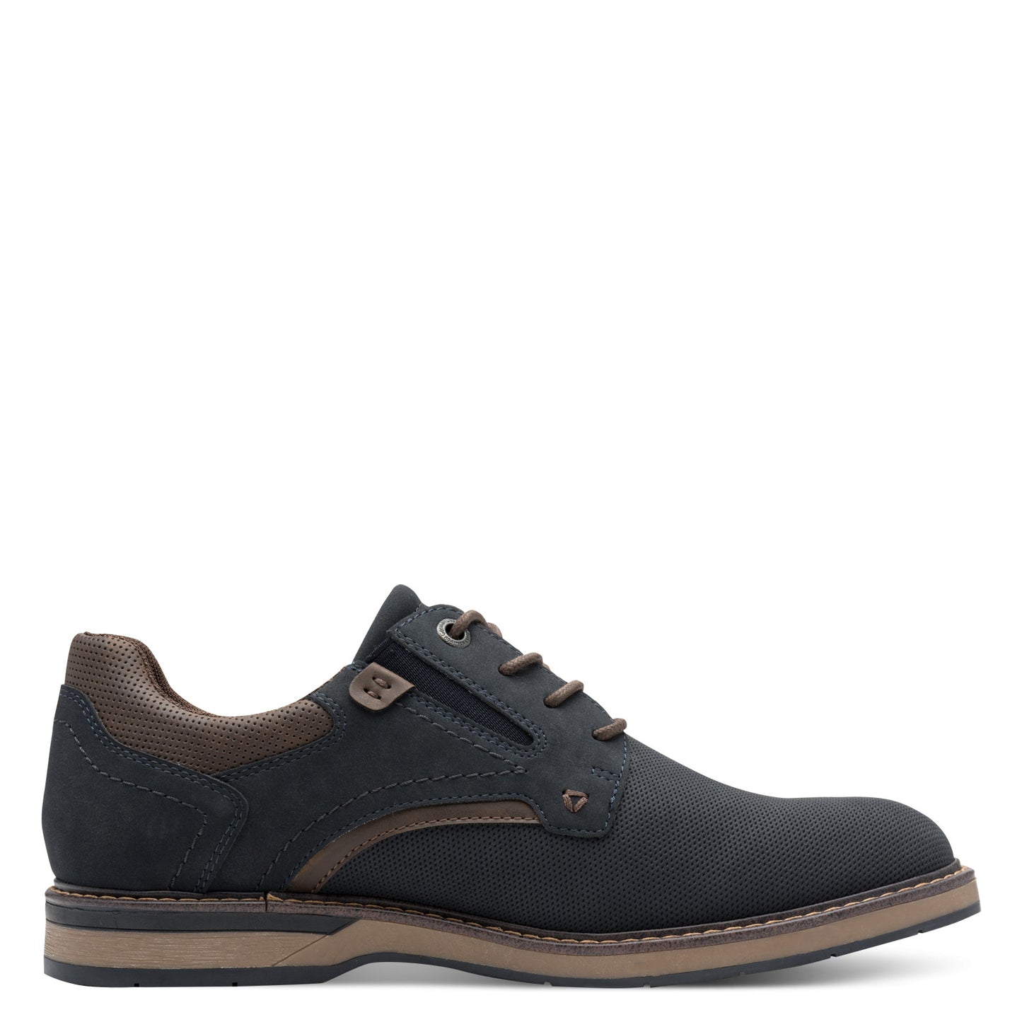 s.Oliver 5-13203-44-880 Dark Navy Lace & Elastic Side Shoes