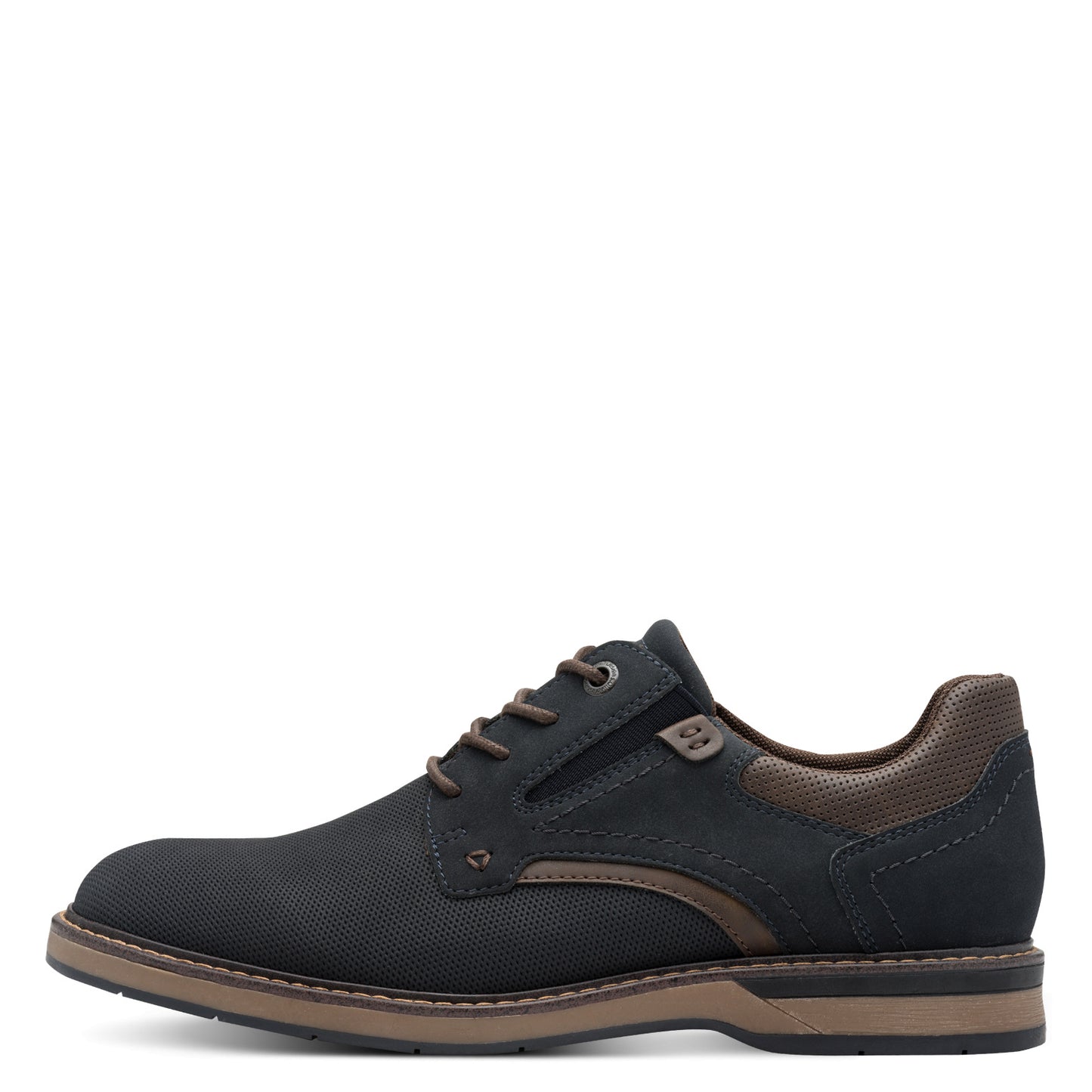 s.Oliver 5-13203-44-880 Dark Navy Lace & Elastic Side Shoes