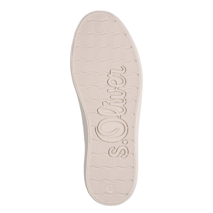 s.Oliver 5-23600-42-4A0 Beige Trainers with Zip