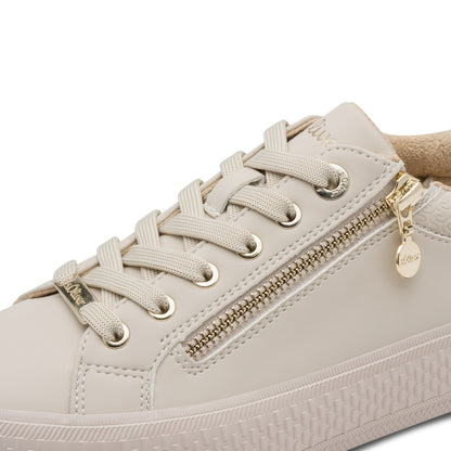 s.Oliver 5-23600-42-4A0 Beige Trainers with Zip