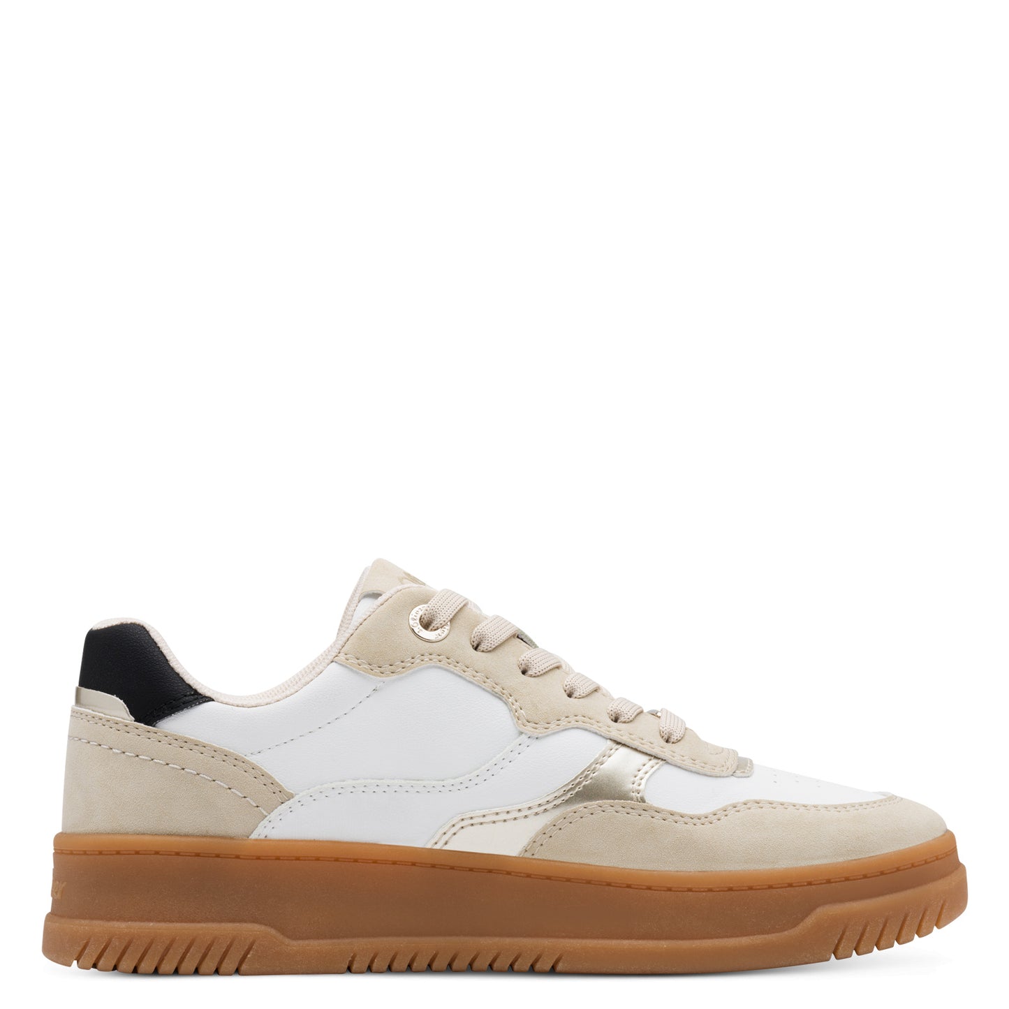 s.Oliver 5-23632-45-110 White Gold Combi Trainers