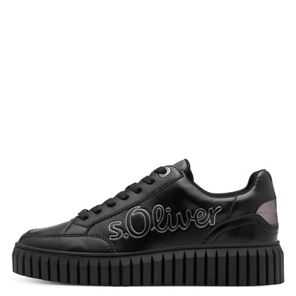 s.Oliver 5-23665-42-001 Black Chunky Trainers