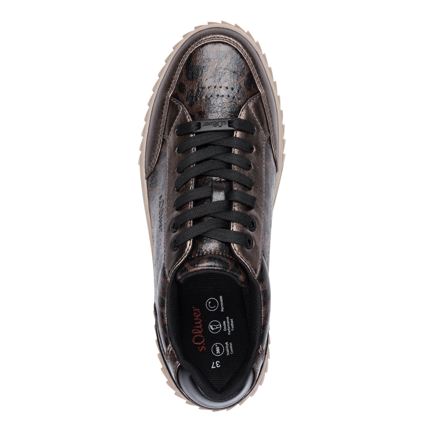 s.Oliver 5-23682-45-905 Bronze Chunky Trainers