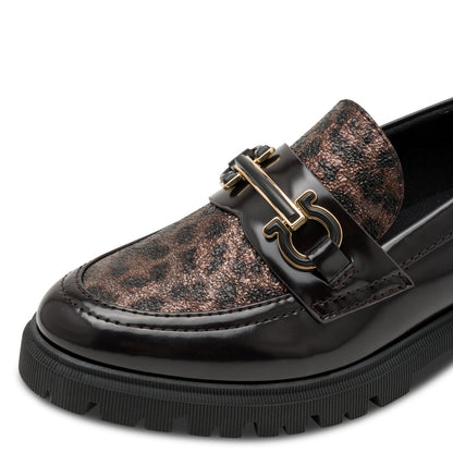 s.Oliver 5-24729-45-914 Brown Leopard Slip On Moccasins