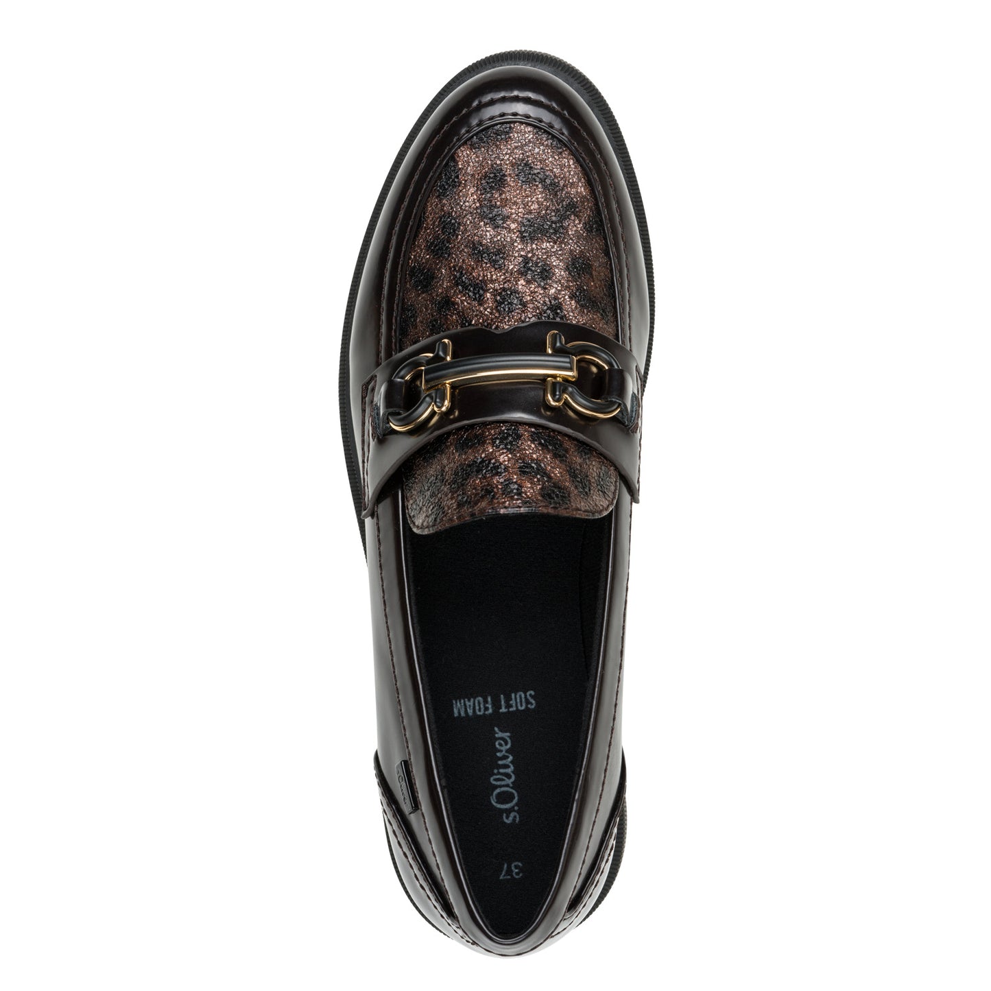 s.Oliver 5-24729-45-914 Brown Leopard Slip On Moccasins