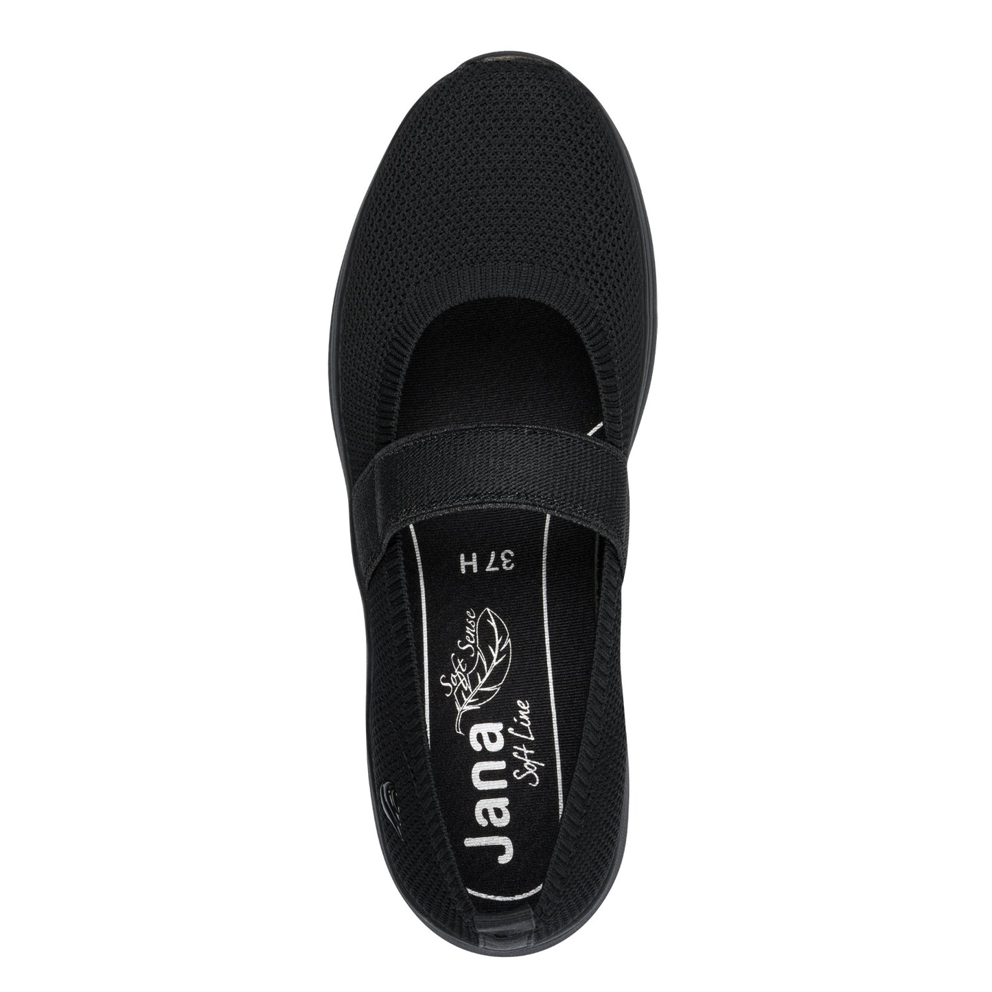 Jana Shoes 8-22183-46 001 Black Elastic Shoes