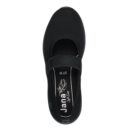 Jana Shoes 8-22183-46 001 Black Elastic Shoes