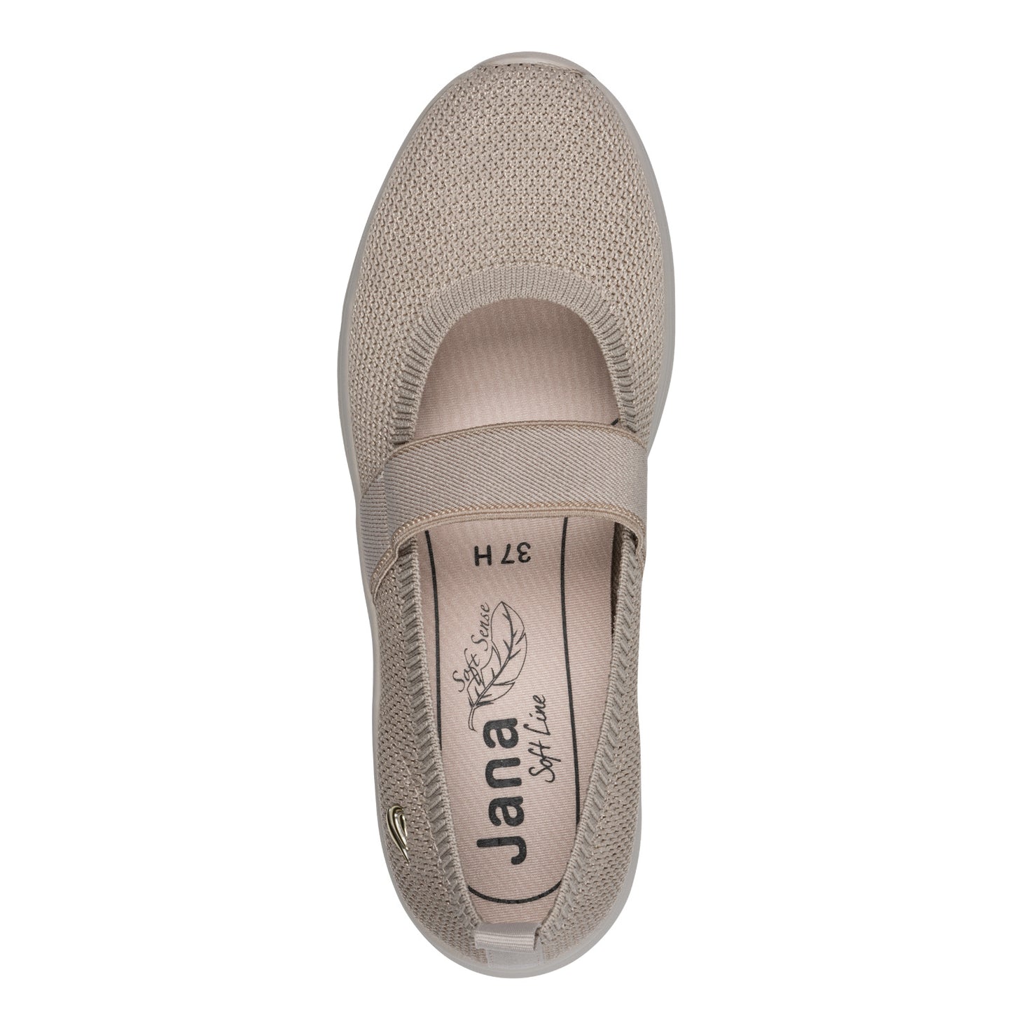 Jana Shoes 8-22183-46 324 Pepper Beige Elastic Shoes