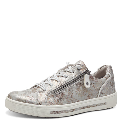 Jana Shoes 8-23661-42-290 Grey Flower Vegan Trainers