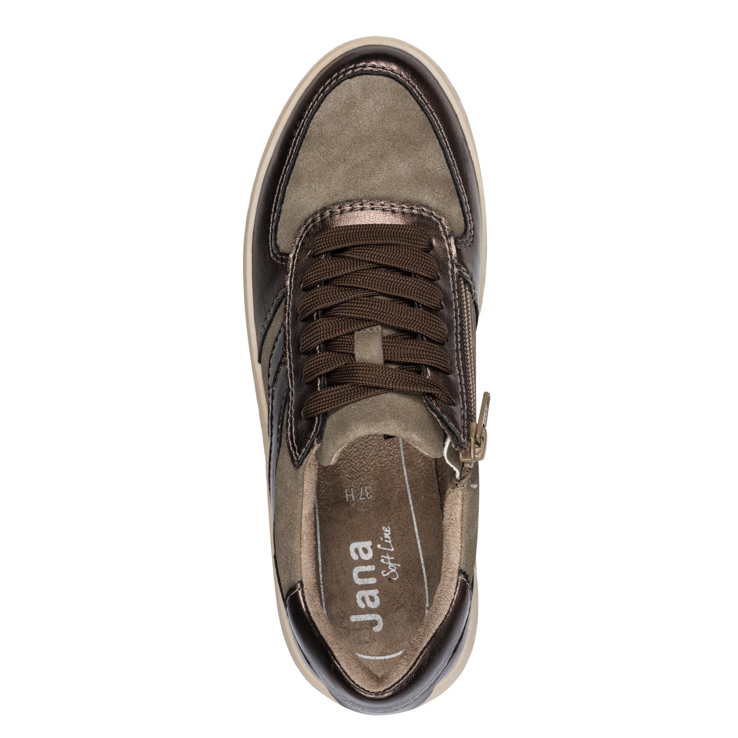 Jana Shoes 8-23666-45 349 H Fit Taupe Combi Trainers
