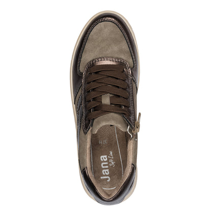 Jana Shoes 8-23666-45 349 H Fit Taupe Combi Trainers