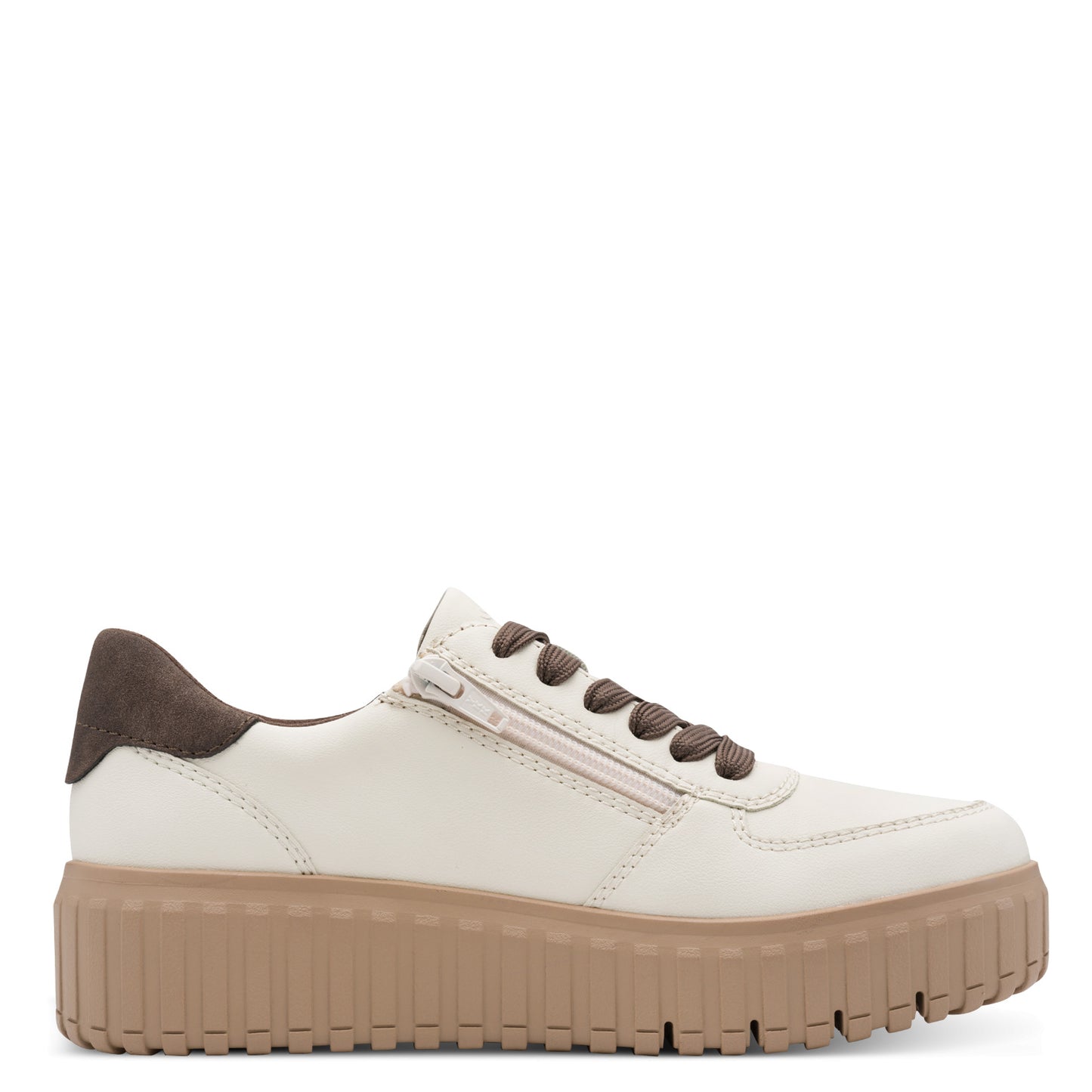 Jana Shoes 8-23666-45 432 Beige/Mocca Brown Trainers - Vegan