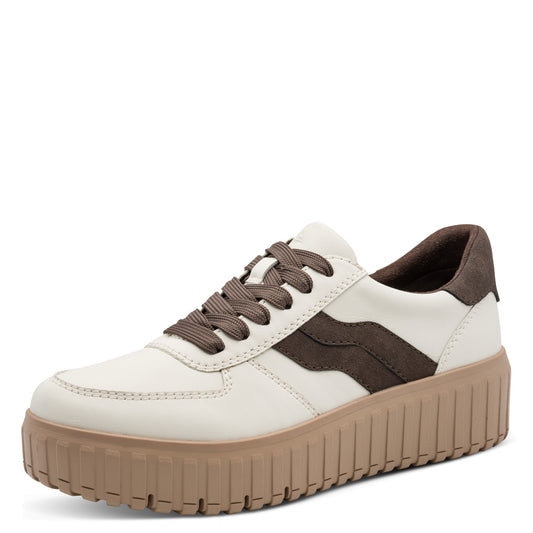 Jana Shoes 8-23666-45 432 Beige/Mocca Brown Trainers - Vegan