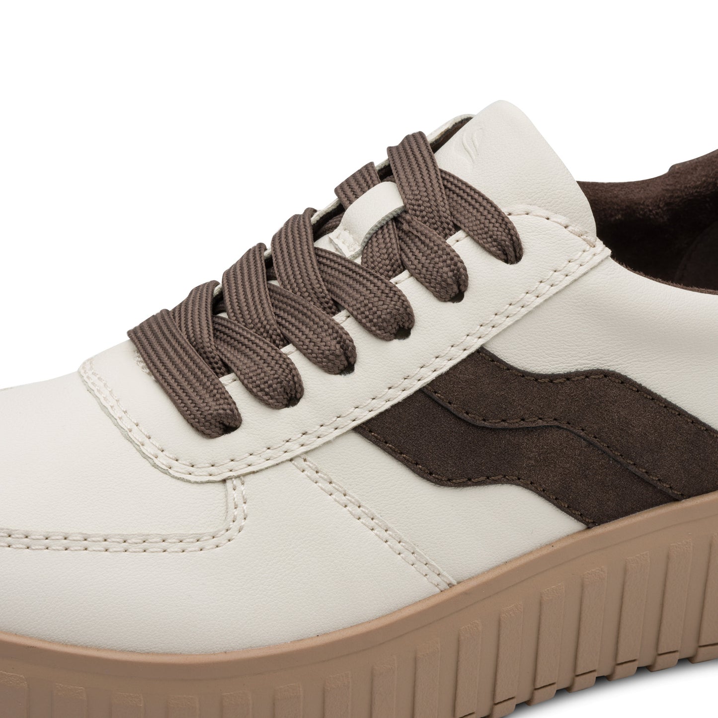 Jana Shoes 8-23666-45 432 Beige/Mocca Brown Trainers - Vegan
