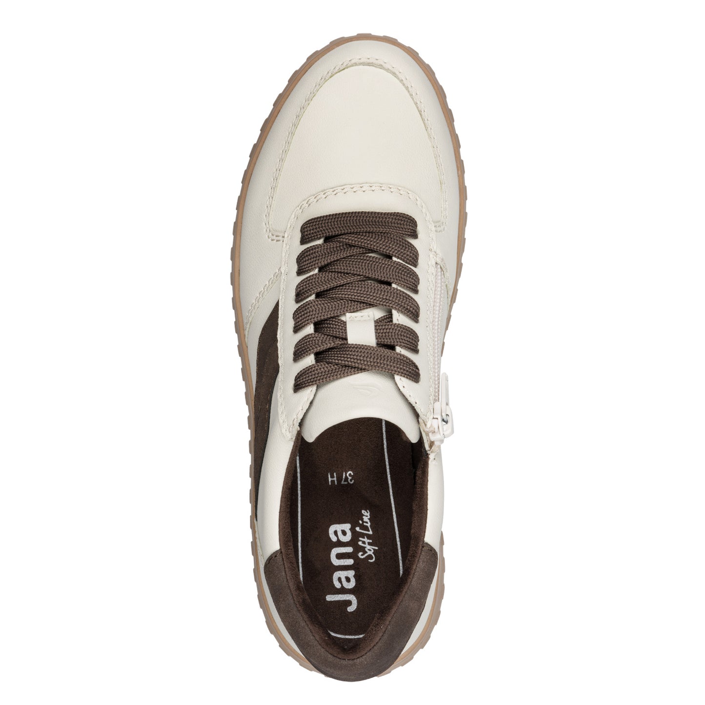 Jana Shoes 8-23666-45 432 Beige/Mocca Brown Trainers - Vegan