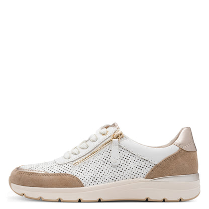 Jana Shoes 8-23703-46 130 White/Beige Trainers