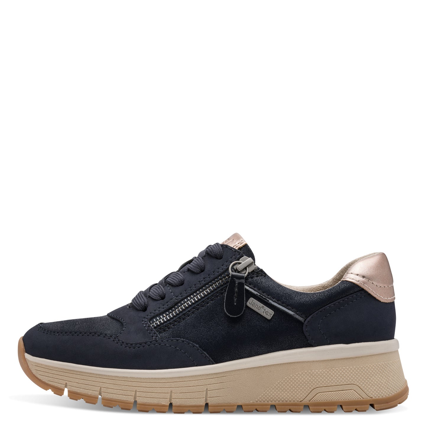 Jana Shoes 8-23762-45 805 Navy Trainers - Vegan