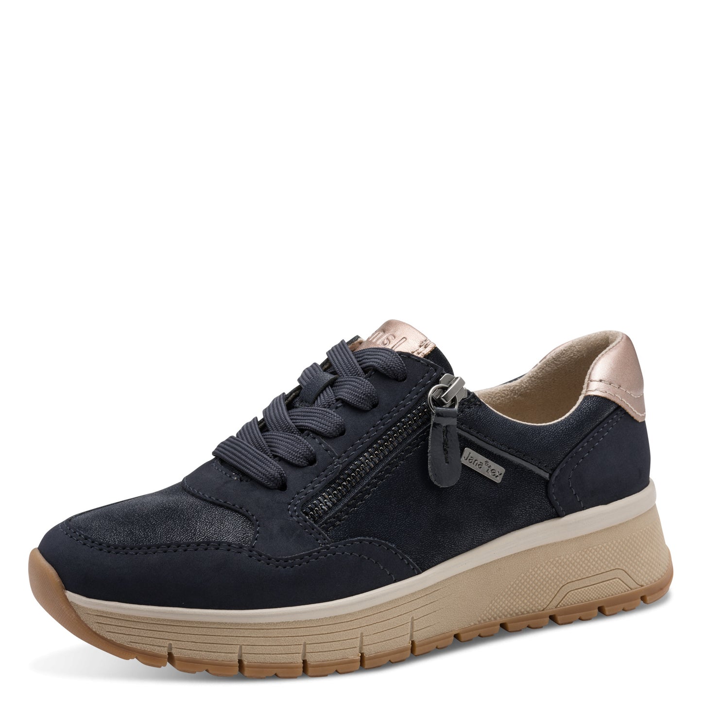 Jana Shoes 8-23762-45 805 Navy Trainers - Vegan