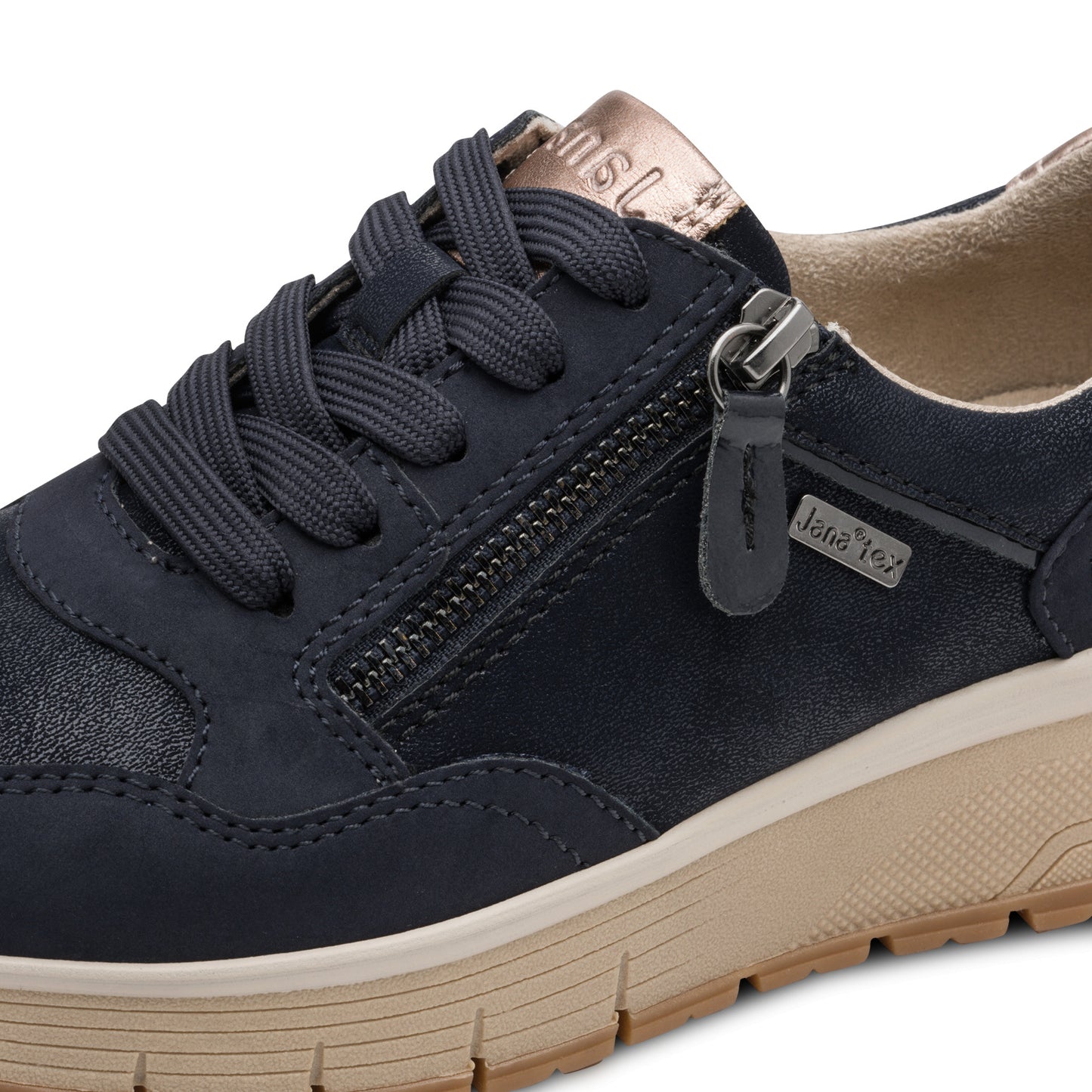 Jana Shoes 8-23762-45 805 Navy Trainers - Vegan
