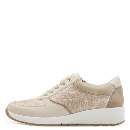 Jana Shoes 8-23796-46 499 Beige Flower Trainers