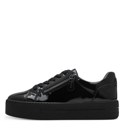 Jana Shoes 8-23767-43-018 Black Patent Trainers