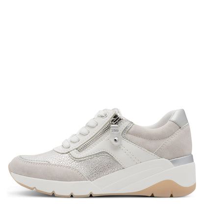 Jana Shoes 8-23768-46 191 White/Silver Trainers