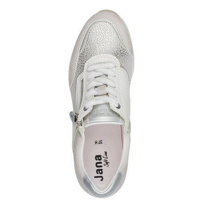 Jana Shoes 8-23768-46 191 White/Silver Trainers