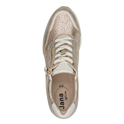 Jana Shoes 8-23768-46 938 Gold Combi Trainers