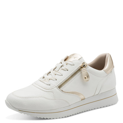 Jana Shoes 8-23774-43 196 White/Gold Trainers