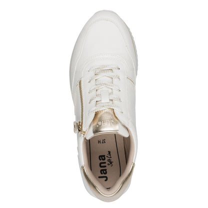 Jana Shoes 8-23774-43 196 White/Gold Trainers