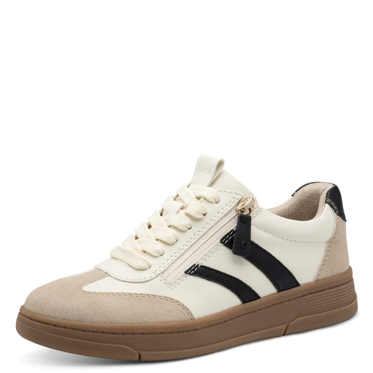 Jana Shoes 8-23784-44 490 H Fit Beige Combi Trainers - Vegan