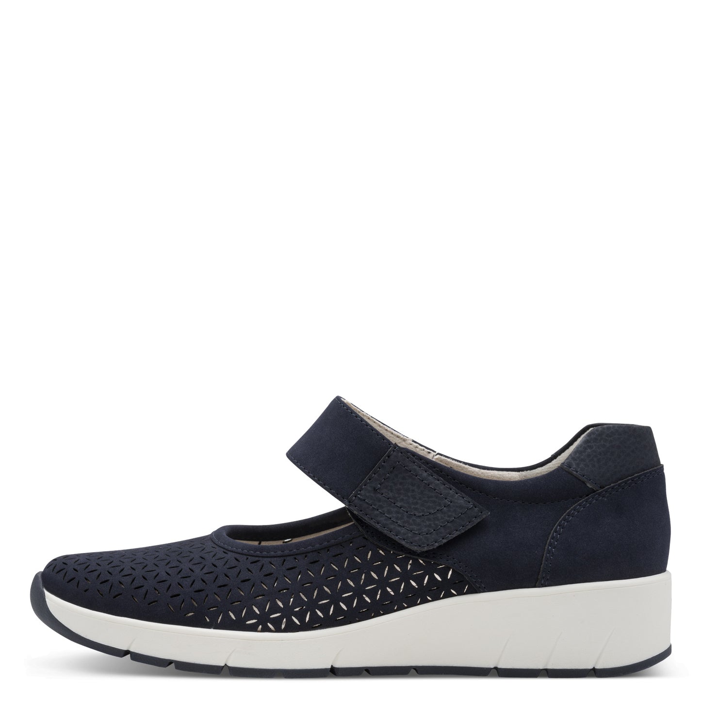 Jana Shoes 8-24664-42 80E Navy Velcro Shoes