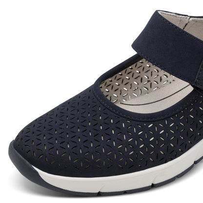Jana Shoes 8-24664-42 80E Navy Velcro Shoes