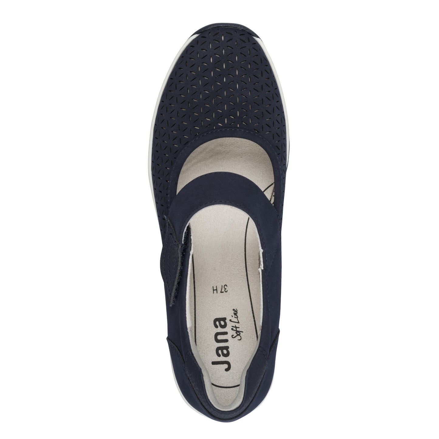 Jana Shoes 8-24664-42 80E Navy Velcro Shoes