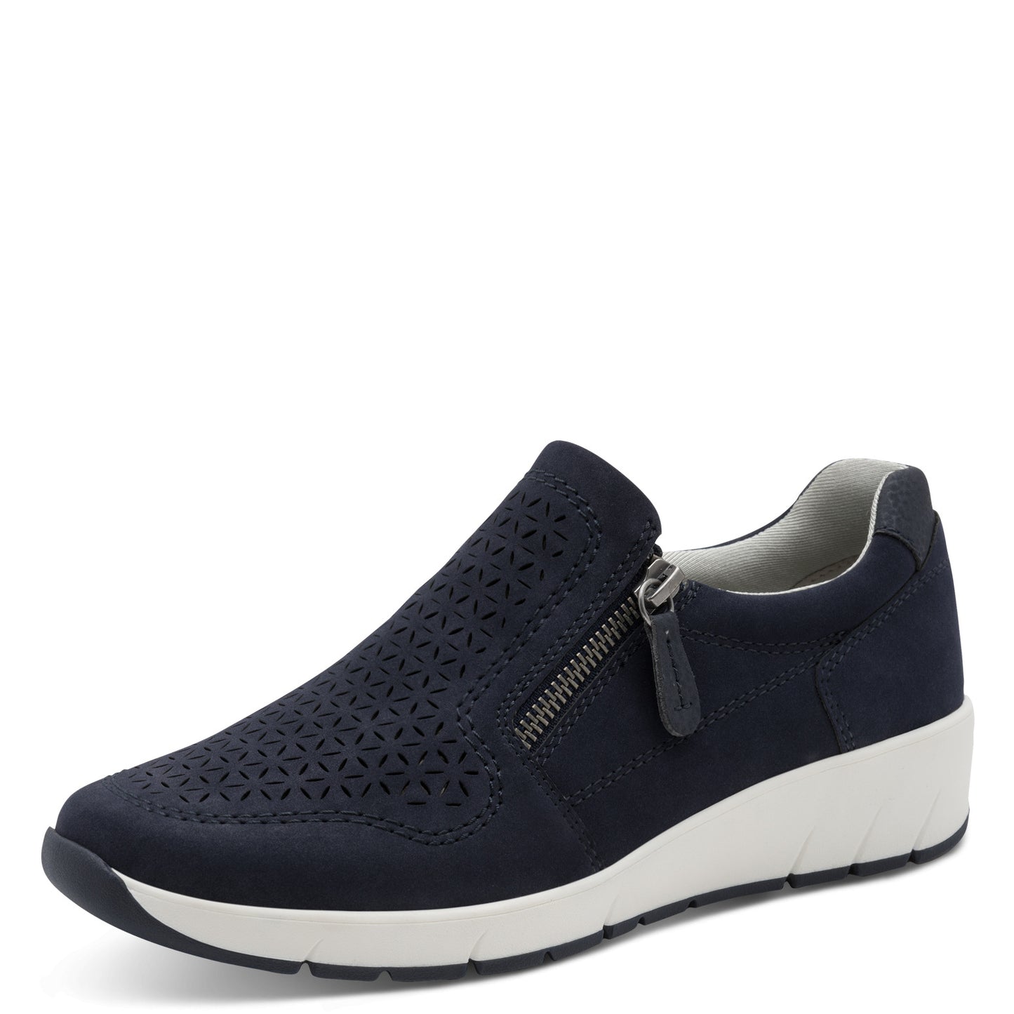 Jana Shoes 8-24765-46 805 Navy Zip Shoes