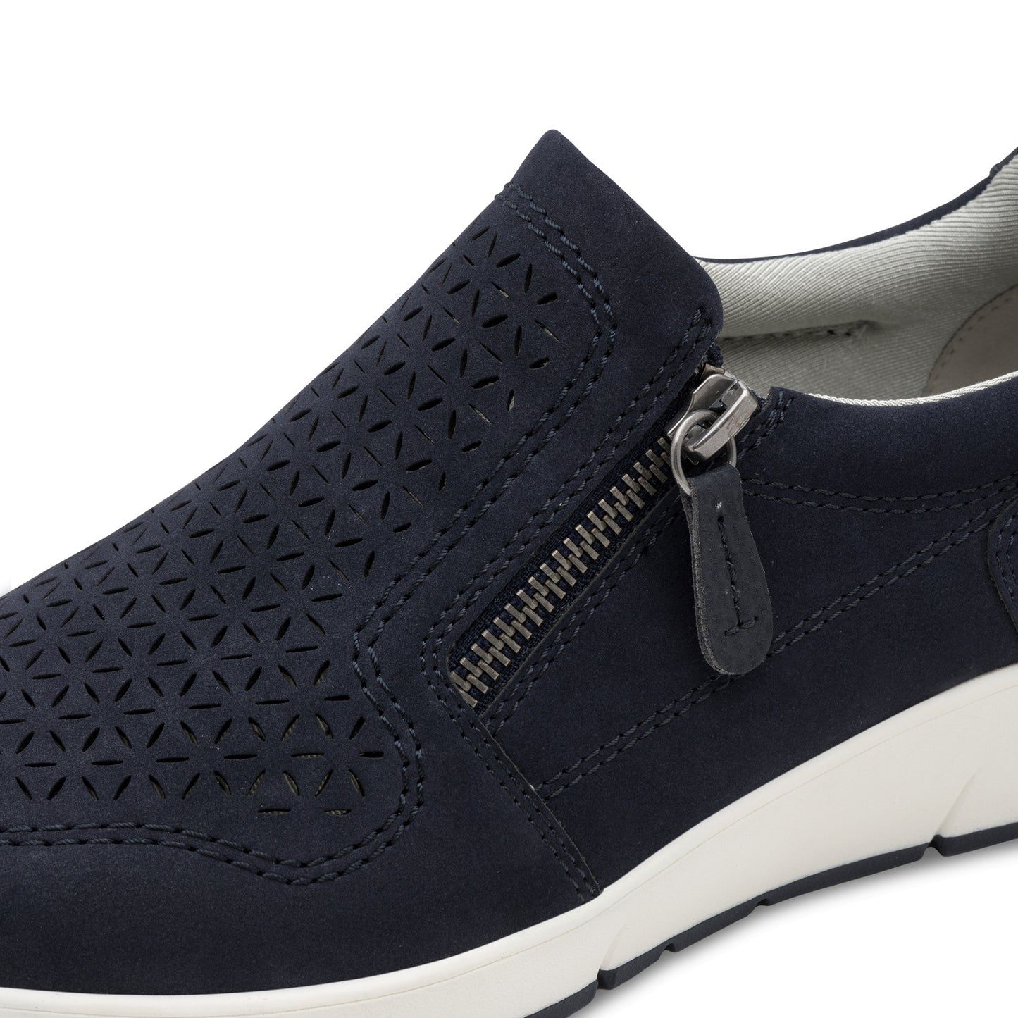 Jana Shoes 8-24765-46 805 Navy Zip Shoes