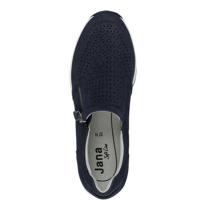 Jana Shoes 8-24765-46 805 Navy Zip Shoes