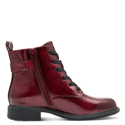 Jana Shoes 8-25278-45 542 H Fit Vino Wine Patent Boots