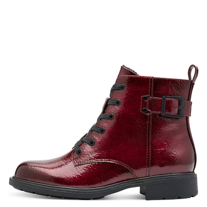 Jana Shoes 8-25278-45 542 H Fit Vino Wine Patent Boots
