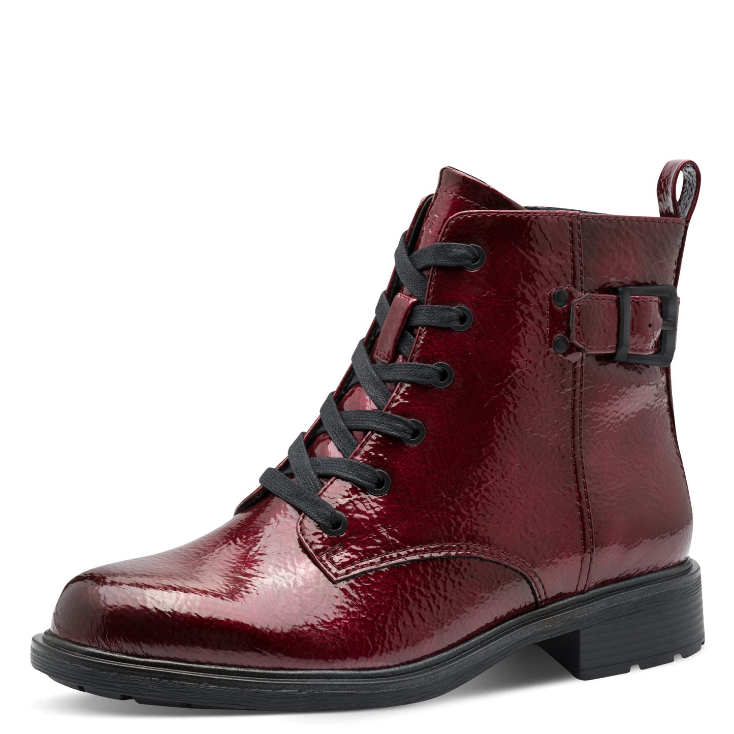 Jana Shoes 8-25278-45 542 H Fit Vino Wine Patent Boots