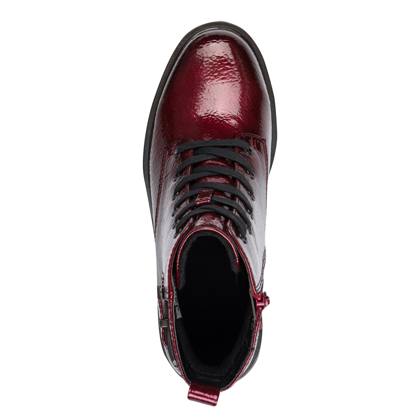 Jana Shoes 8-25278-45 542 H Fit Vino Wine Patent Boots
