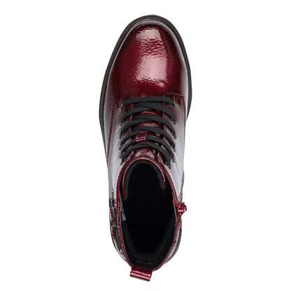 Jana Shoes 8-25278-45 542 H Fit Vino Wine Patent Boots
