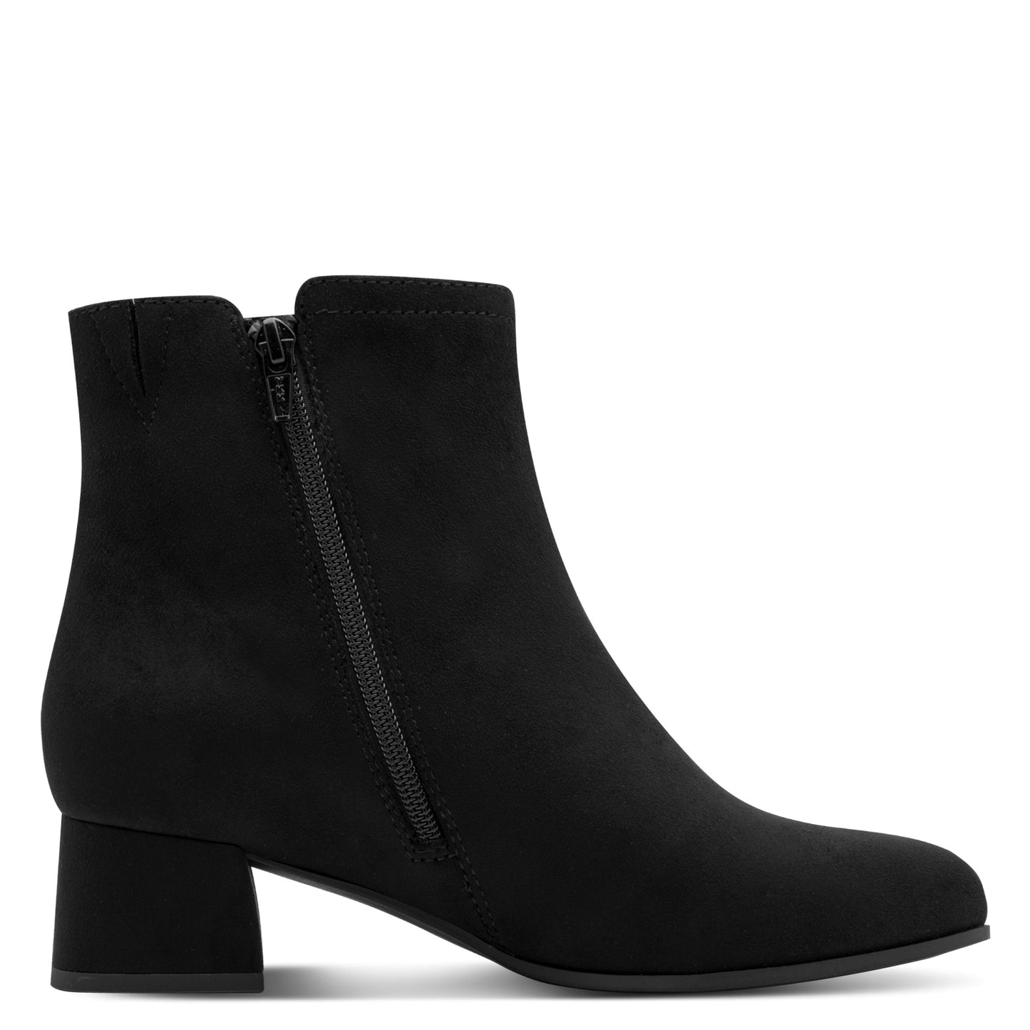 Jana Shoes 8-25364-47 001 Black Block Heel Boots - Vegan