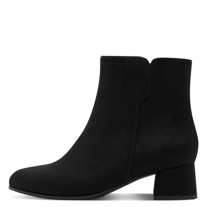 Jana Shoes 8-25364-47 001 Black Block Heel Boots - Vegan