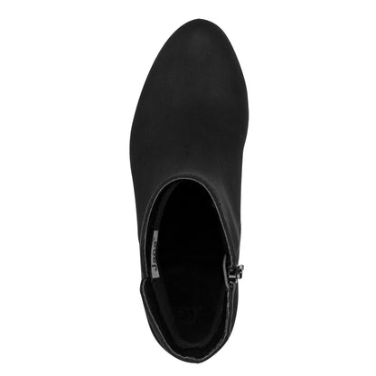 Jana Shoes 8-25364-47 001 Black Block Heel Boots - Vegan