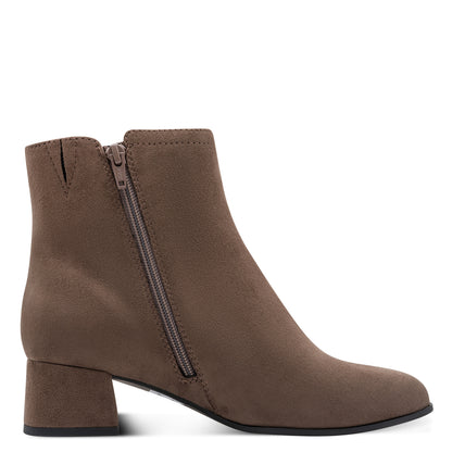 Jana Shoes 8-25364-47 231 Stone Brown Block Heel Boots - Vegan