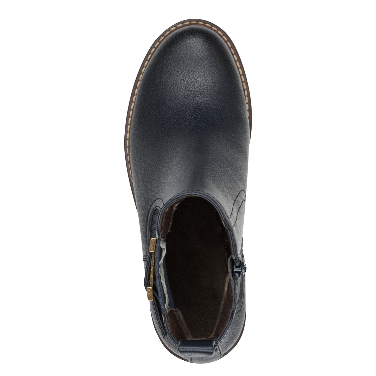 Jana Shoes 8-25486-45 805 H Fit Navy Chelsea Boots