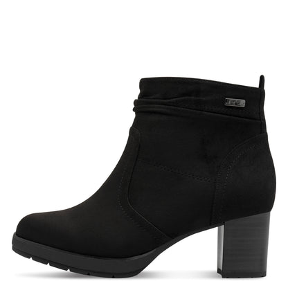 Jana Shoes TEX 8-26378-43 001 H Fit Black Block Heel Boots