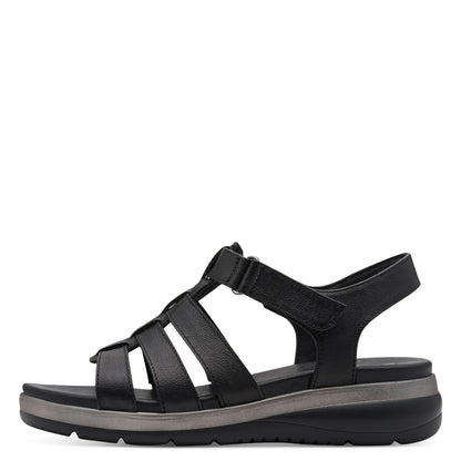 Jana Shoes 8-28710-46 001 Black Sandals